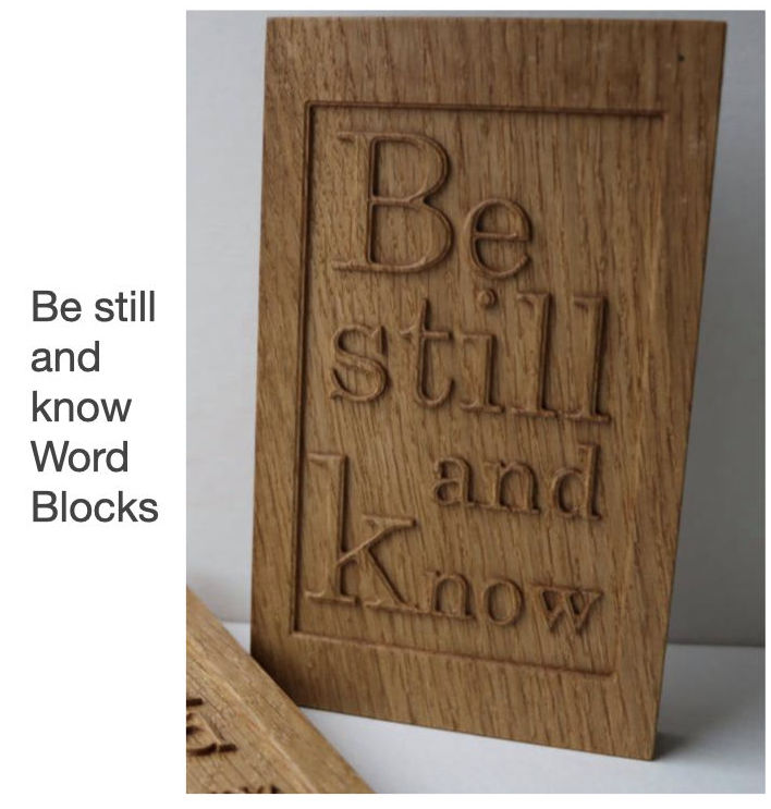 Be Still and Know Word Blocks